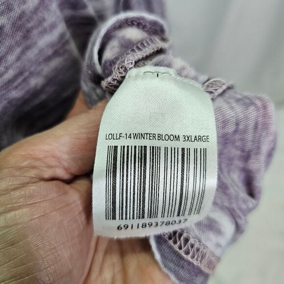 Live Outside the Limits Purple Burnout Long Sleeve Tee Size 3X - Picture 7 of 9